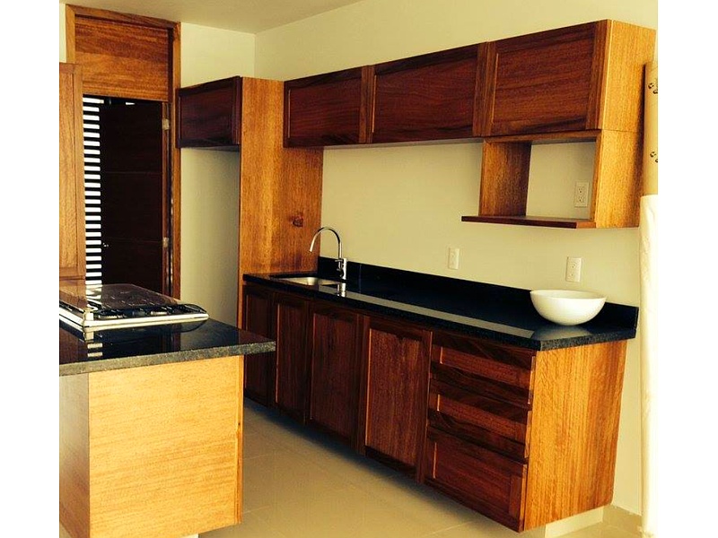 Muebles de cocina en madera lacada Mexico