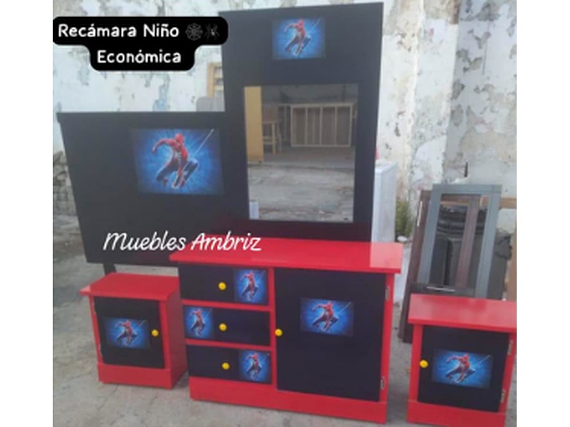 Cómoda Personalizada Spiderman Michoacán Muebles Ambriz