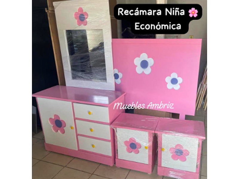 Cómoda Personalizada Flor Rosa Michoacán Muebles Ambriz 