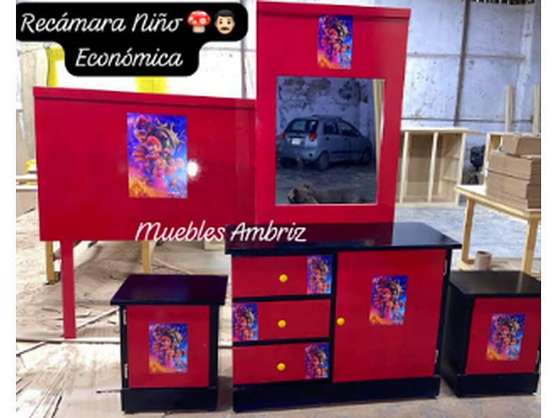 Cómoda Personalizada Mario Bros Michoacán Muebles Ambriz