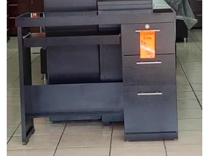 Escritorio en melamina negra Mexico