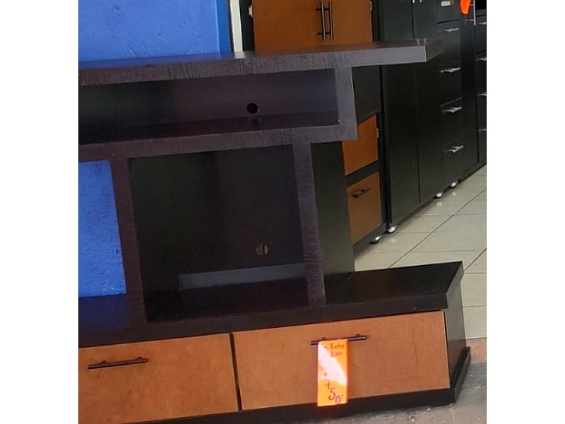 Mueble para TV negro con café Mexico