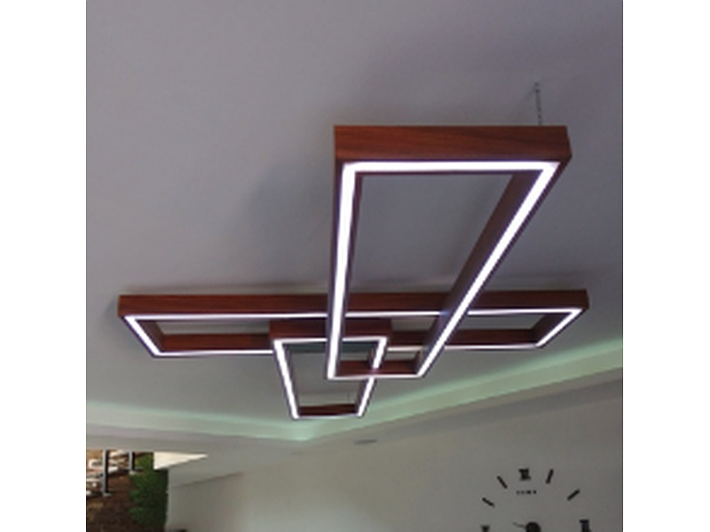 Lámpara LEDS en Madera Parota México