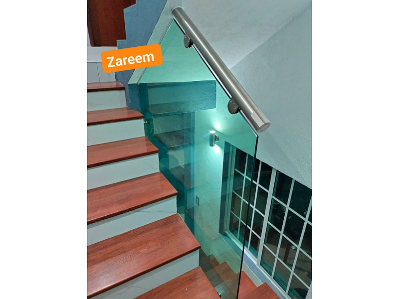 Baranda de vidrio laminado México