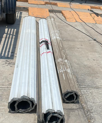 Reposición de cortina duela europea pintro galvanizada pintada México