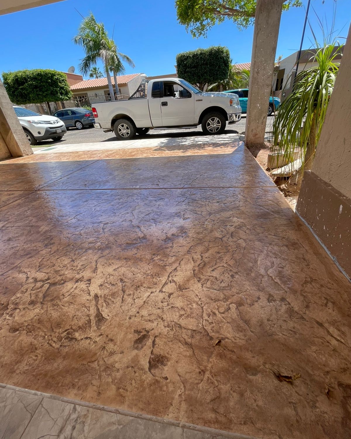Instalación Piso de concreto estampado México