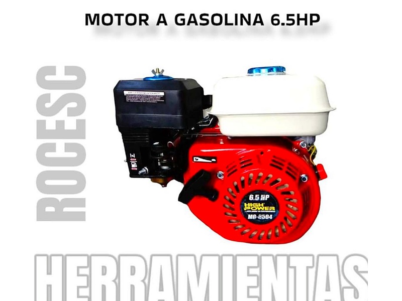 Motor a gasolina de electricidad rojo México