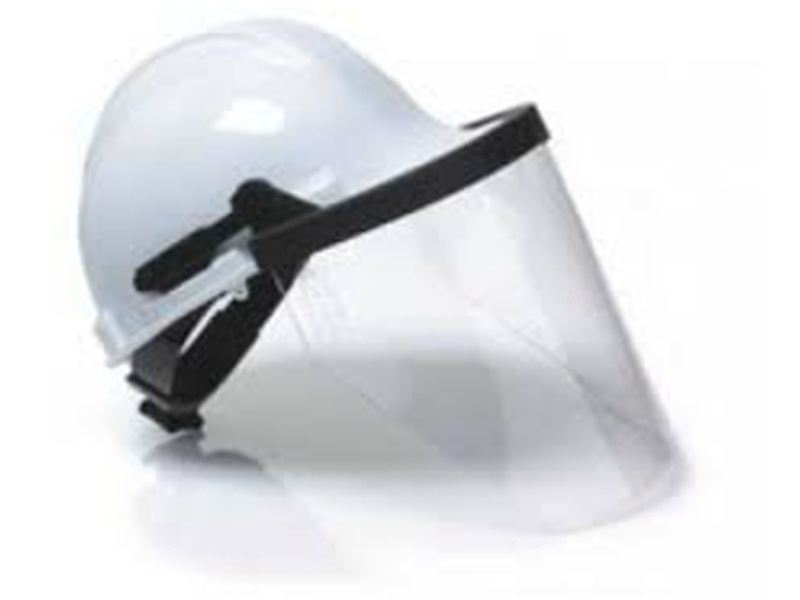 Casco blanco con mascara Mexico