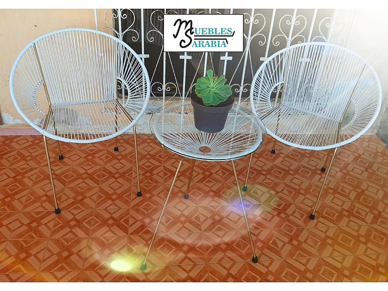 SILLAS POMONA COLOR BLANCO PARA EXTERIORES MEXICO