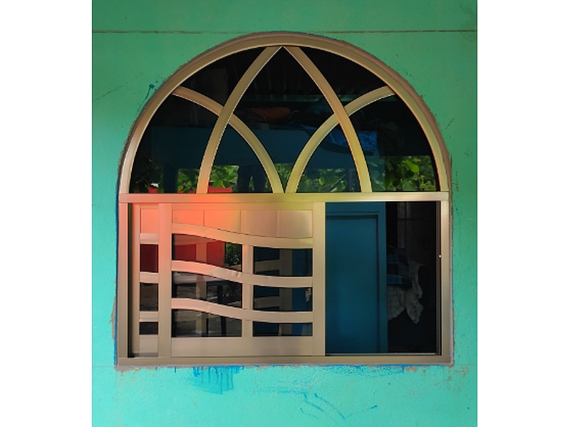 ventana de metal en arco México Trabajos de construcción y remodelación