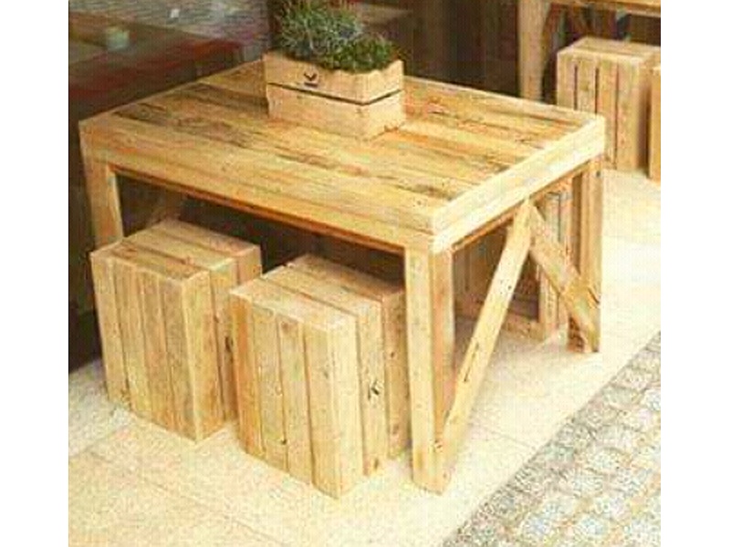 Mesa de restaurante en palet Mexico
