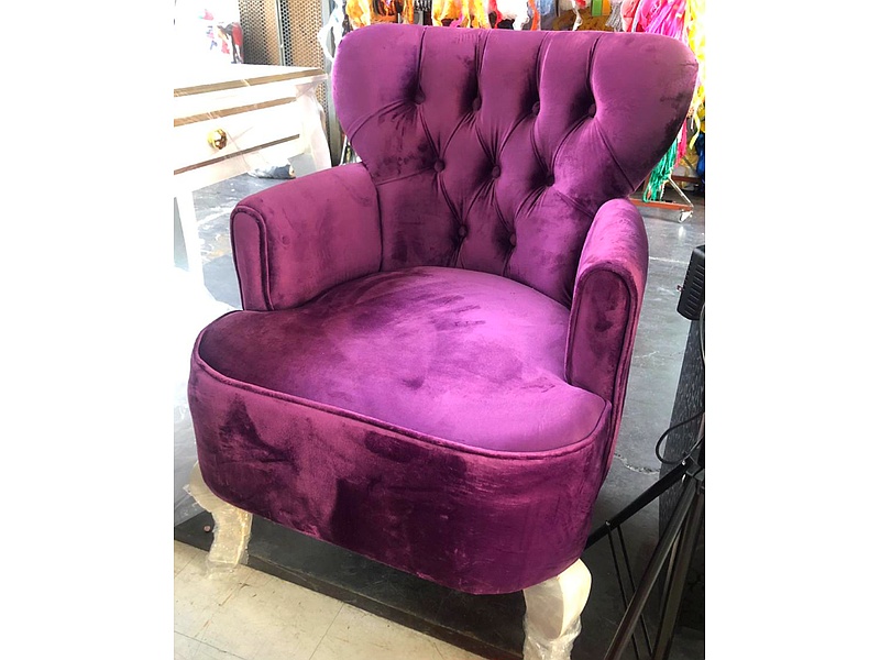 Sillon morado de peluqueria Mexico