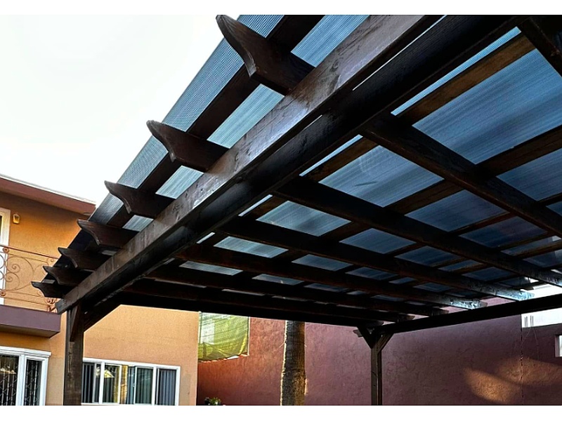 Cubierta de madera con acrilico negro Mexico