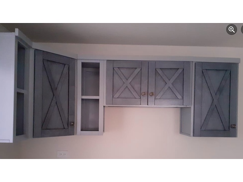 gabinetes de cocina color gris Ensenada Cozasi Ingeniería y Construcción
