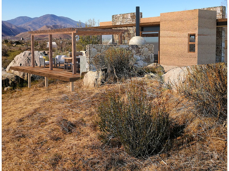 Construcción cabaña rústica Ensenada