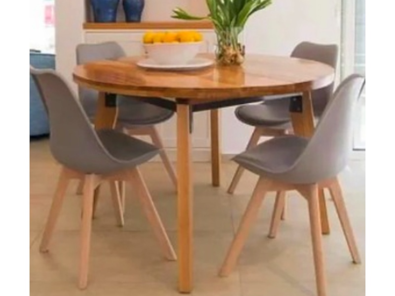 Comedor mesa redonda madera Mexicali