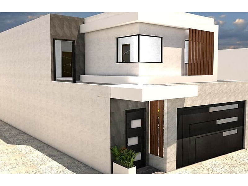 DISEÑO DE CASA DE 2 PISOS MODERNA MEXICO