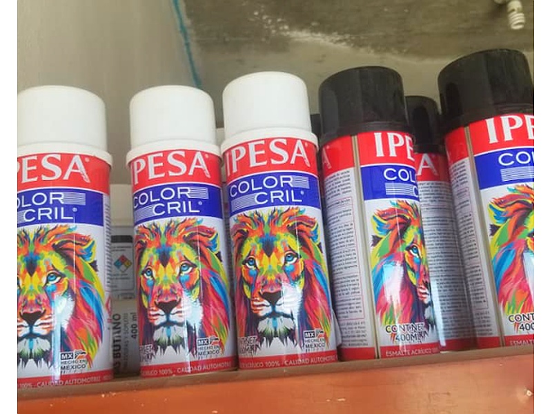 AEROSOL DOS COLORES BLANCO Y NEGRO ARQU MEXICO