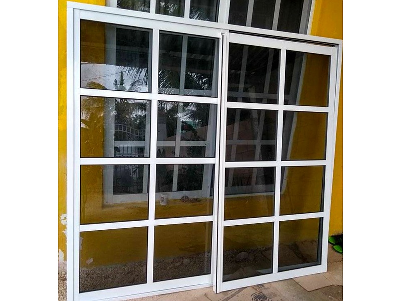 Ventana cuadriculada de aluminio Mexico