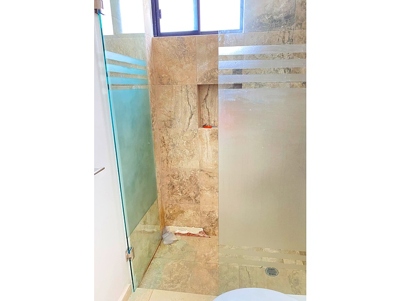 Puerta de vidrio esmerilado para ducha Mexico
