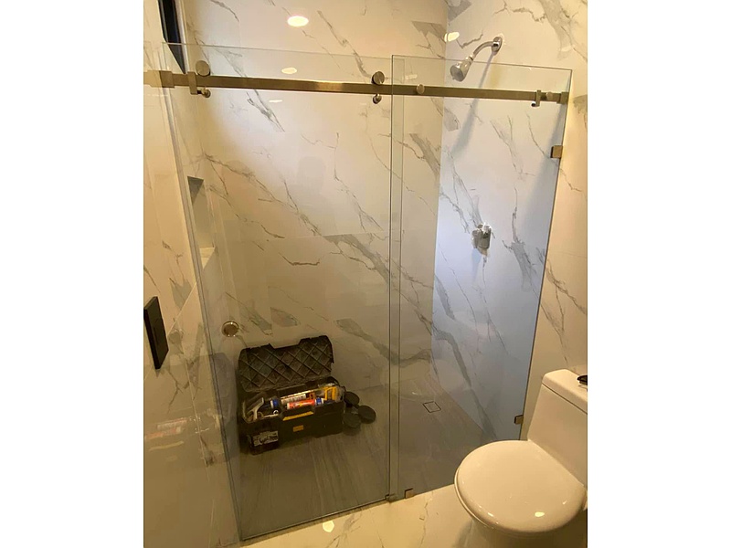 Puerta de vidrio corrediza para ducha Mexico