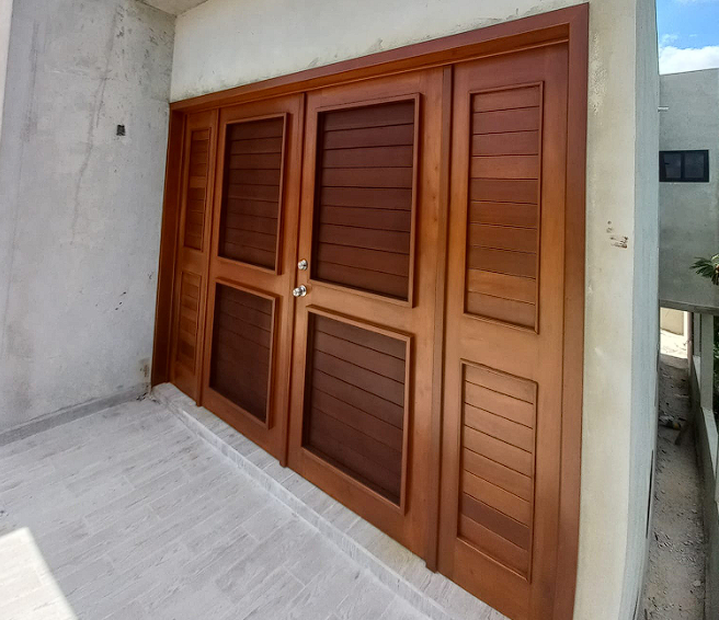 Puertas Doble de Madera Estilo Rústico Mexico