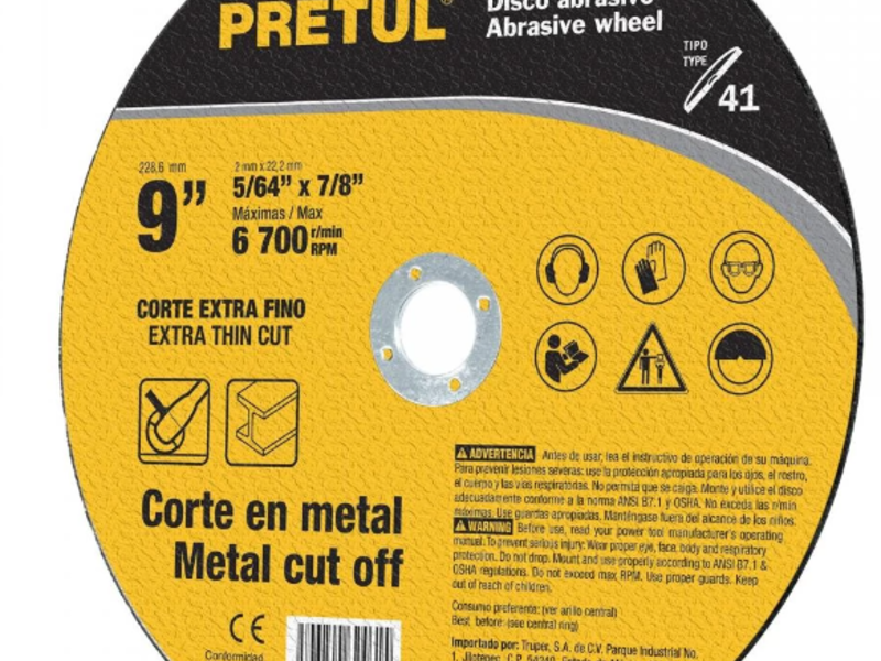 DISCO CORTE METAL 9 Mèxico