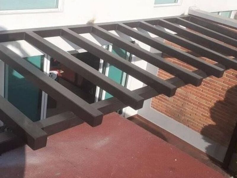 Pérgola de aluminio duro tipo E