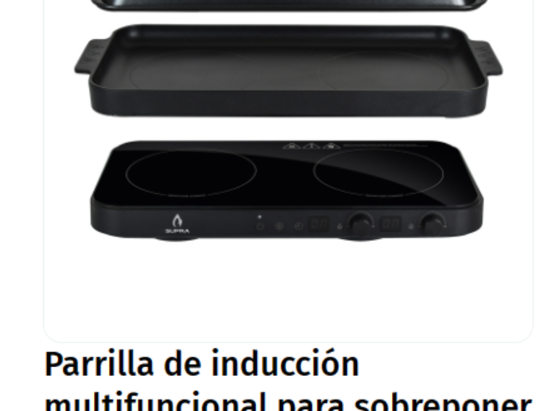parrilla induccion mexico