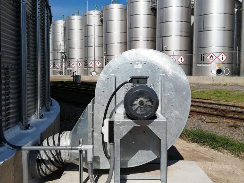 Aireación de silos bodegas