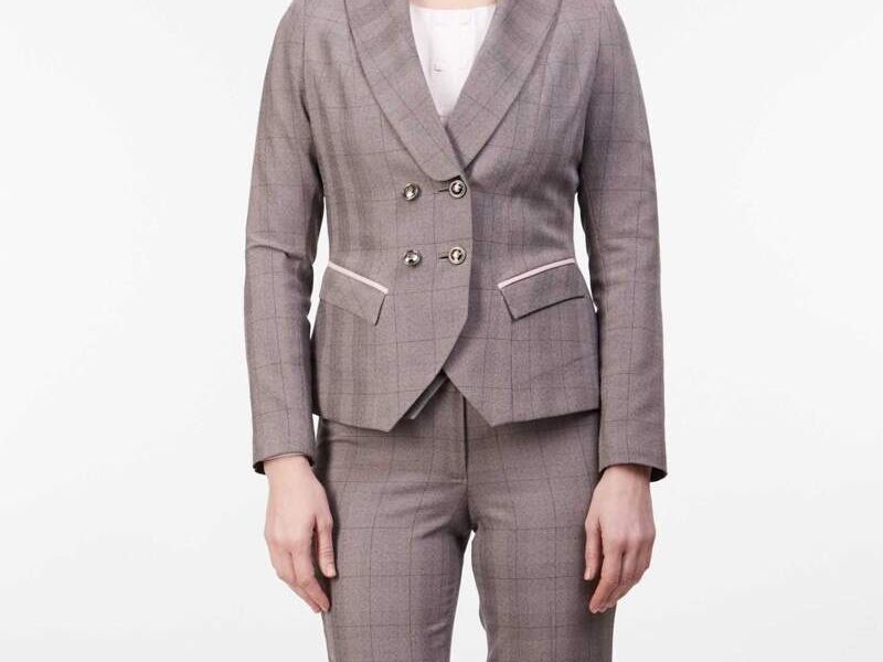 traje ejecutivo café para mujer en cdmx