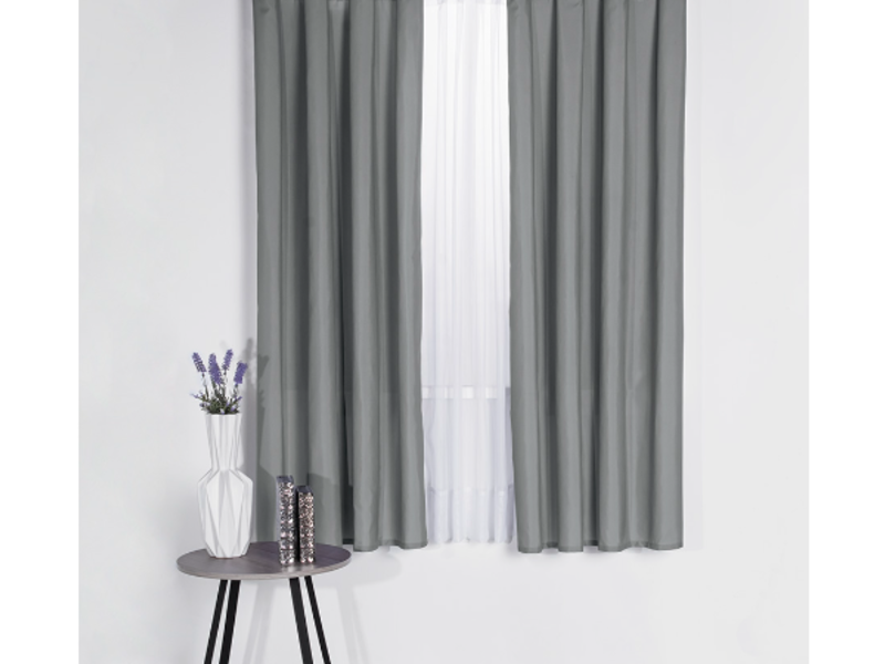 Cortina Decorativa Corta Neo Gris Mexico