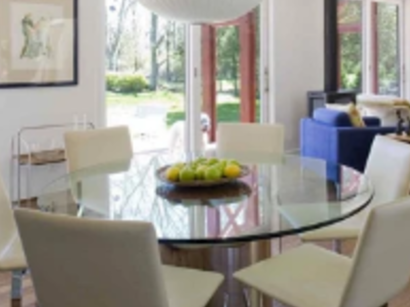 Mesa comedor de vidrio México