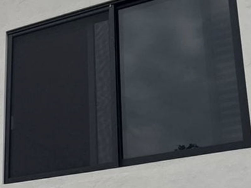 Ventana Aluminio Grande Negro México