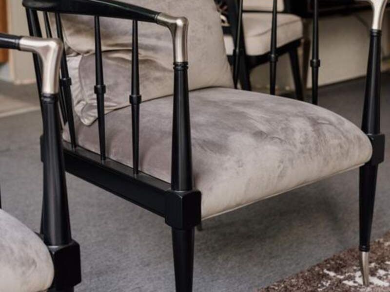 Sillón de aluminio negro