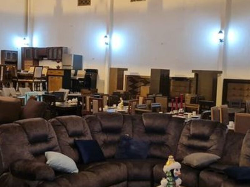 Sofá en L de cuerina 