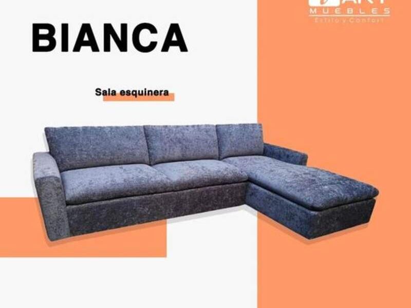 Sala esquinero azul Bianca 