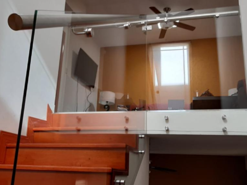 Barandal en Vidrio templado en MX