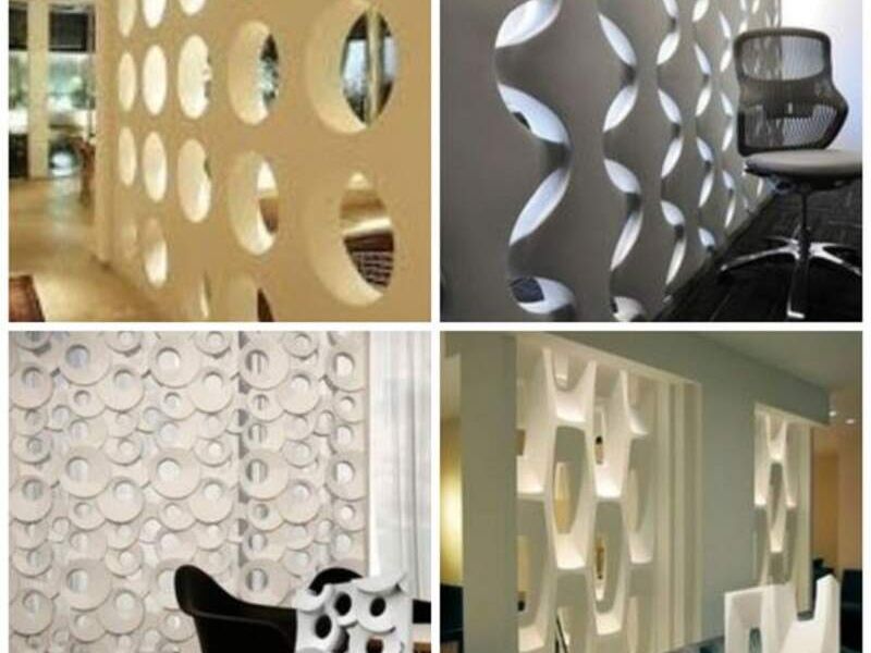 Paneles 3D diferentes formas 