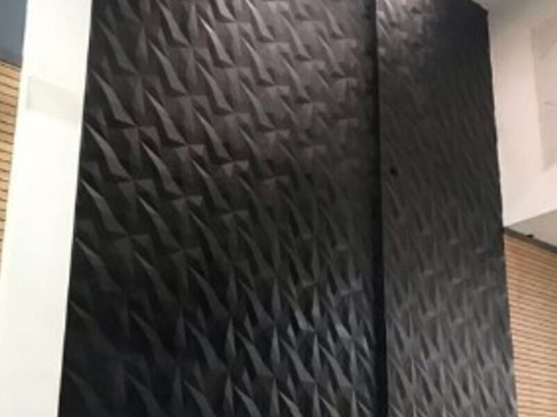 Paneles 3D negro 