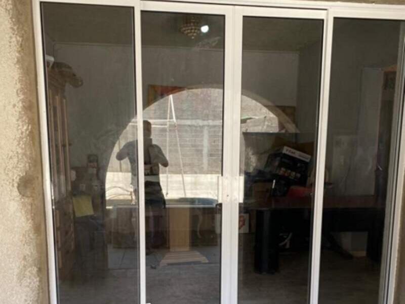 Puerta aluminio corrediza México 