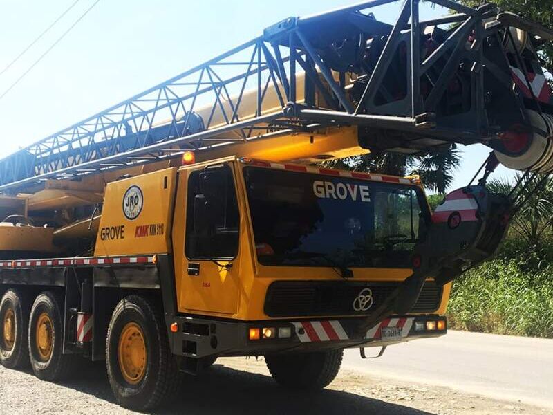 Grua Grove KMK5110 JRO Construcciones Mexico