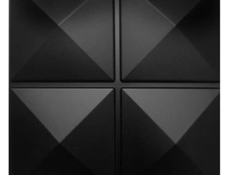 Panel 3d pirámide black 