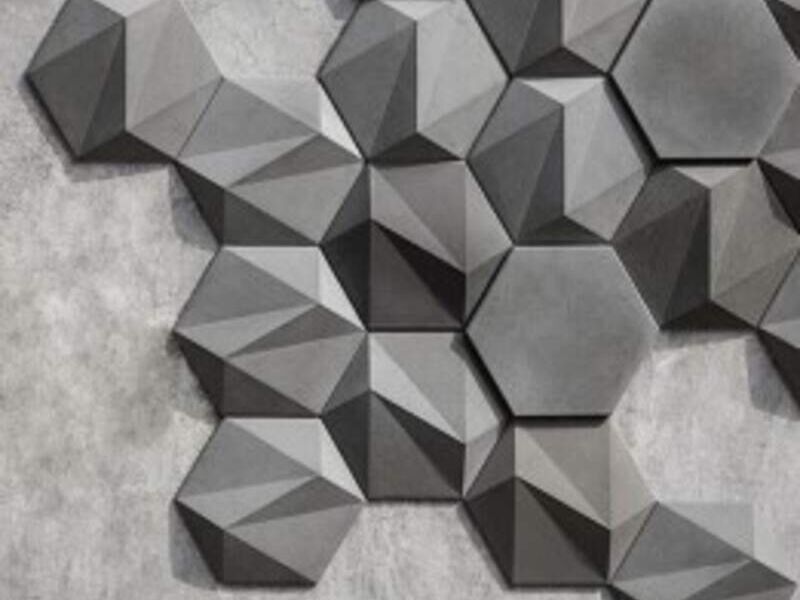 panel 3d hexágono vetel y plano 