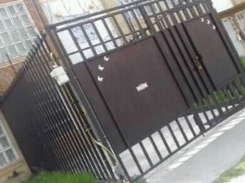 Protección para la entrada en Ecatepec 