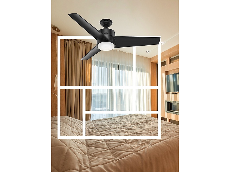 Ventilador techo negro México