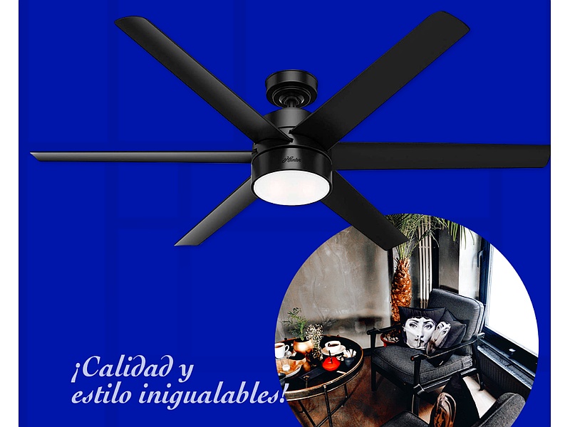 Ventilador techo lampara LED México