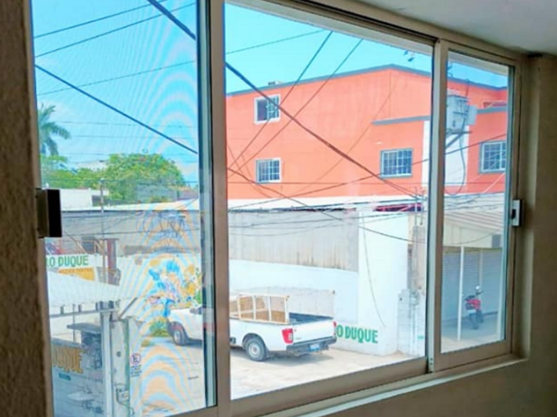 Ventanas de aluminio vidrio templado Altamira