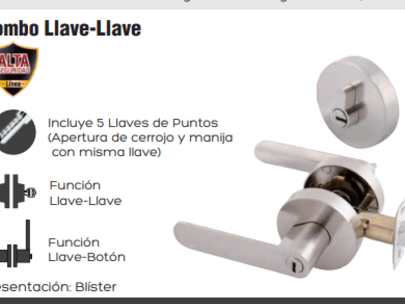 CERRADURA “O” LLAVE-LLAVE