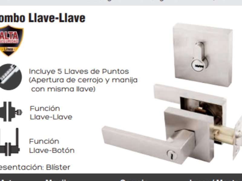 CERRADURA “Q” Llave-Llave